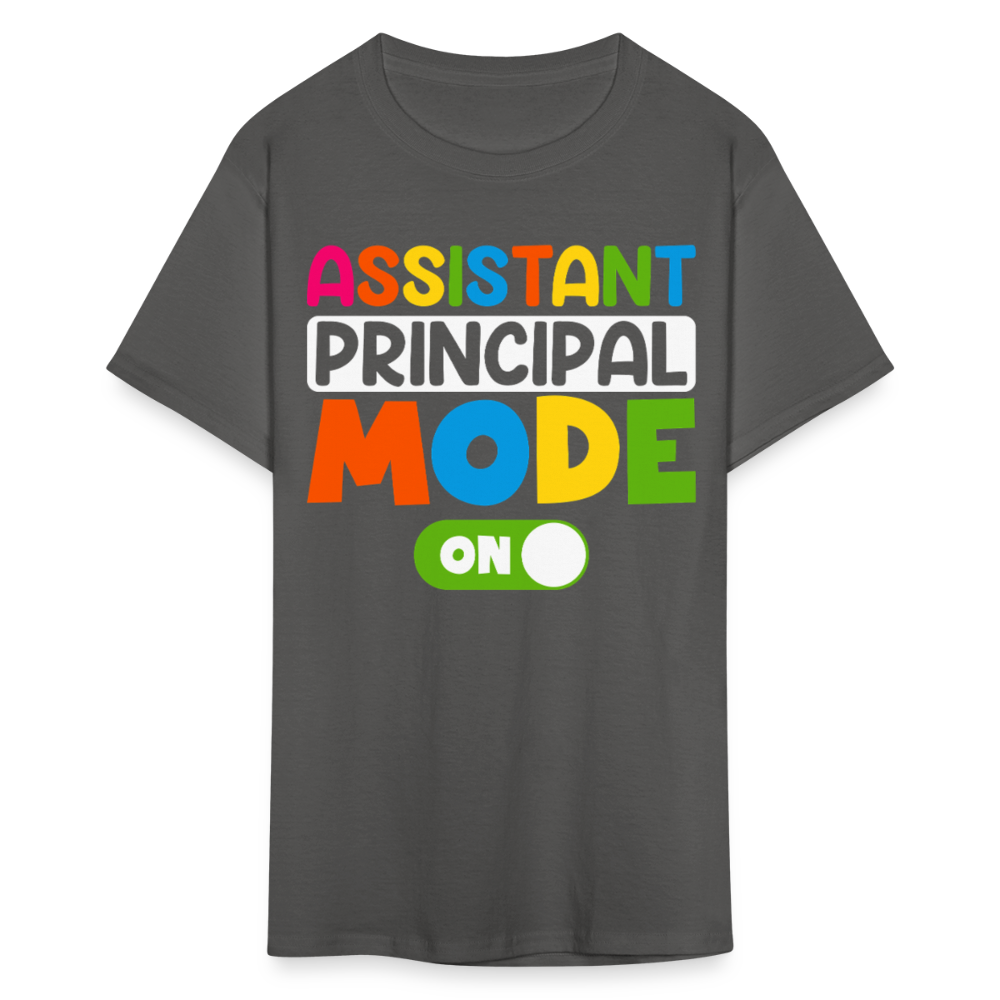 Funny Assistant Principal Shirts For Teachers Principal Mode ON T-shirt - charcoal