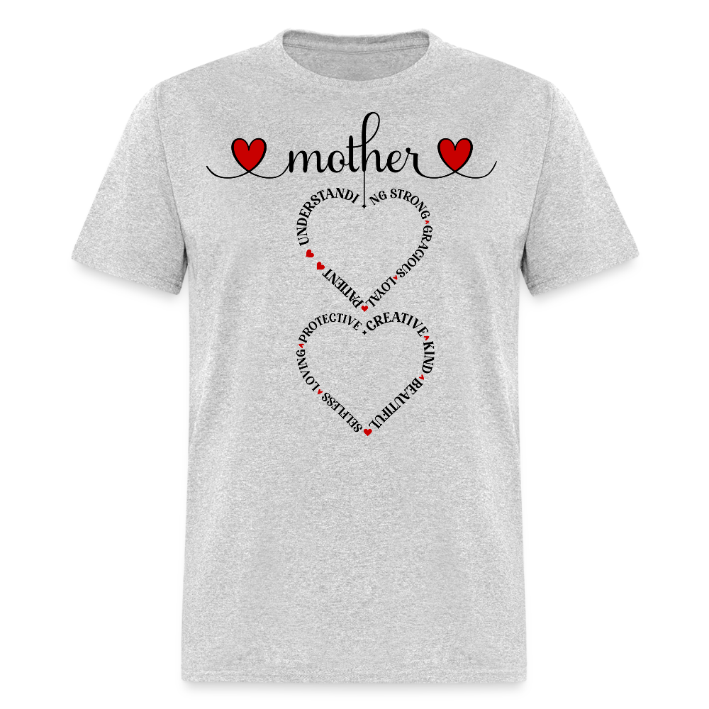 Love For Mom Infinity Mother’s Day Gift T-shirt - heather gray