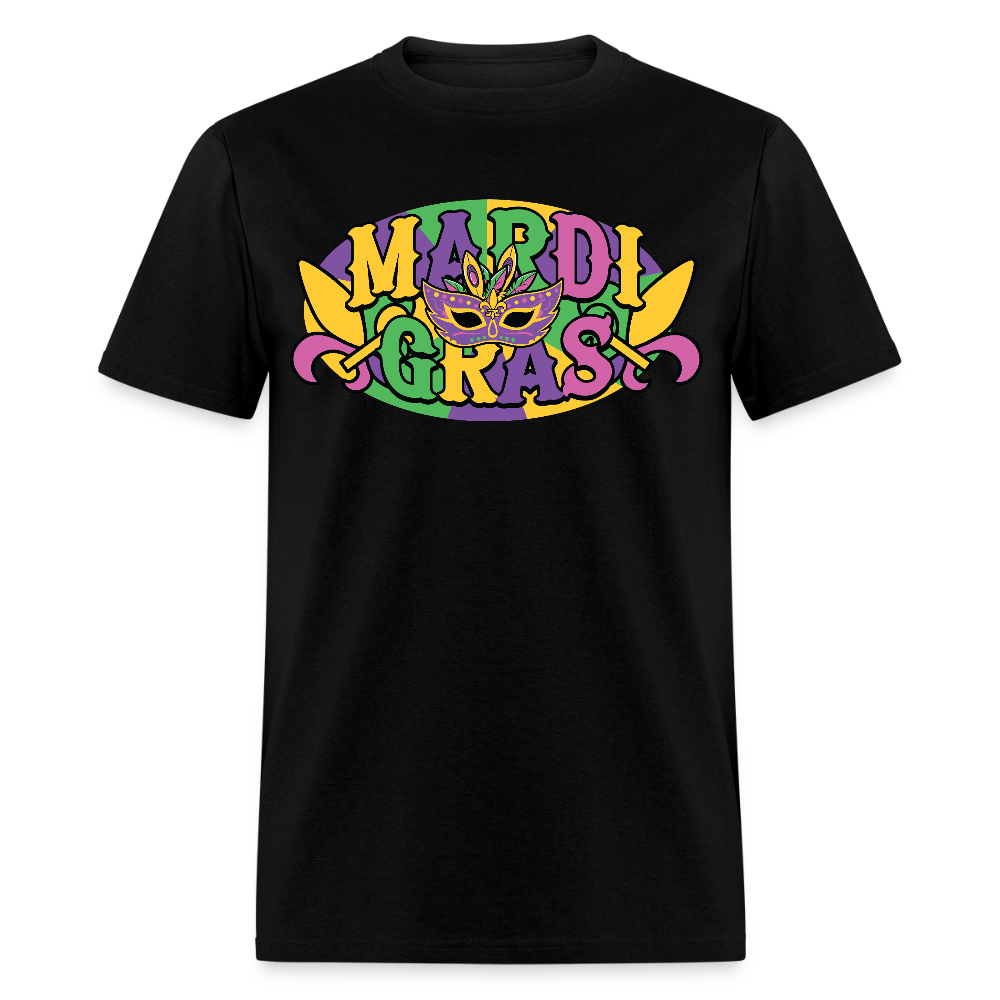 Funny Mardi Gras Festival Shirt Colorful New Orleans Party T-shirt - black