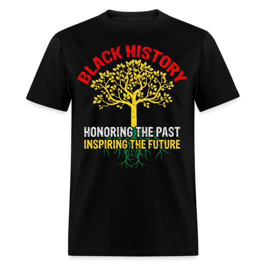 Honoring Black History Shirt Inspiring the Future Unisex T-Shirt - black