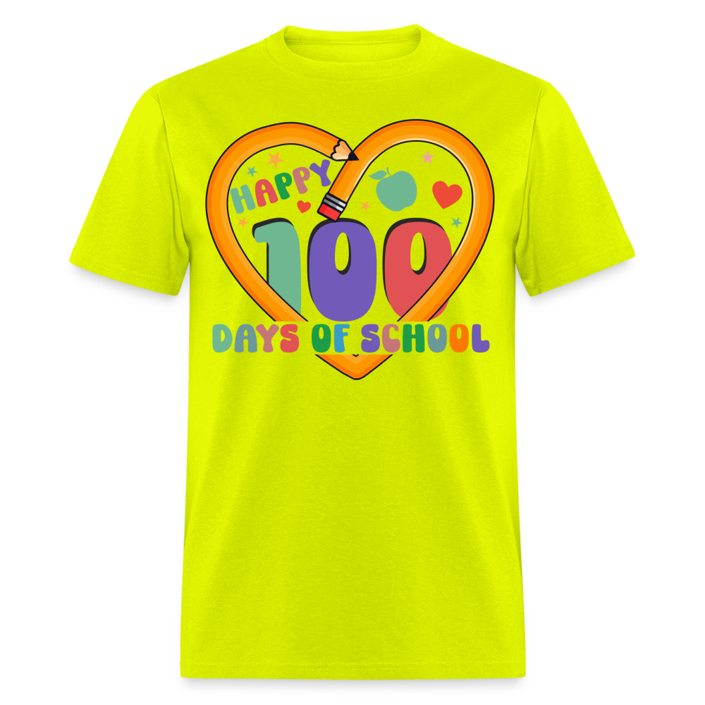 Best 100 Days Of School Gifts For Teachers Unisex T-Shirt - safety green