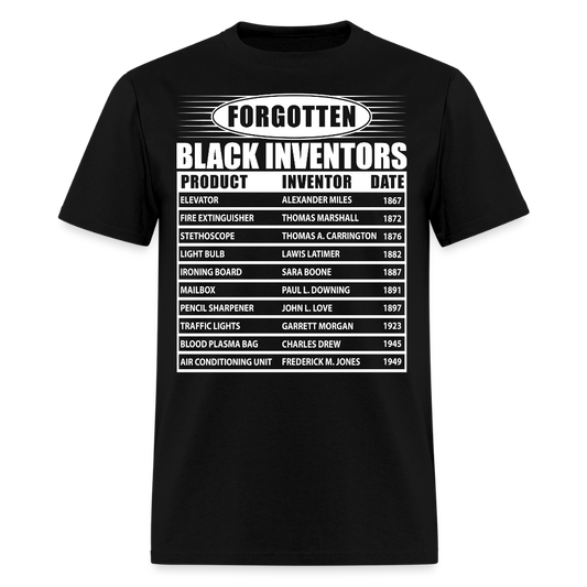 Forgotten Black Inventors Empowerment Black History T-Shirt - black