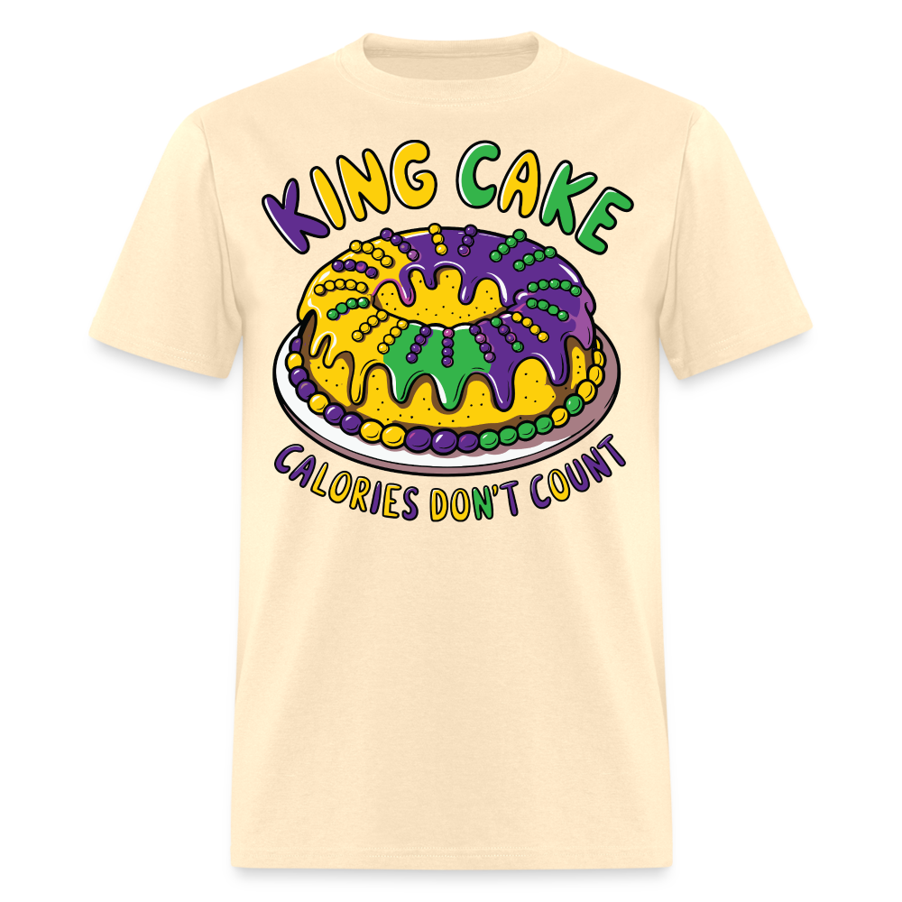 Fat Tuesday Celebration Mardi Gras King Cake T-shirt - natural