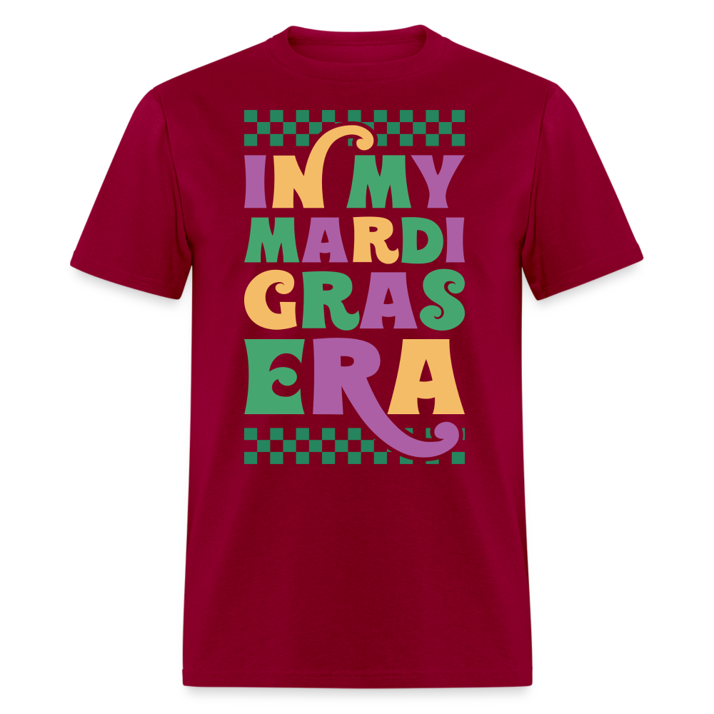 Funny and Stylish Mardi Gras Graphic Tees In My Mardi Gras Era T-shirt - dark red