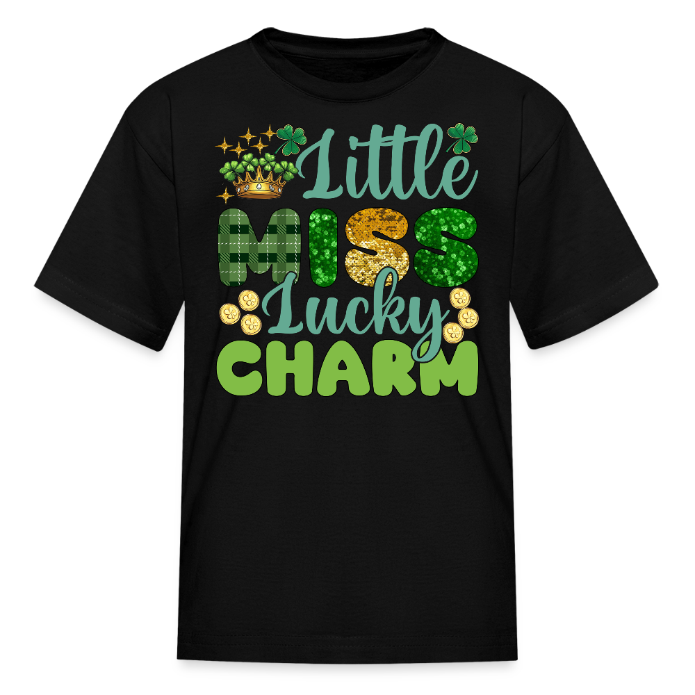 Little Miss Lucky Charm Toddler T-shirt - black