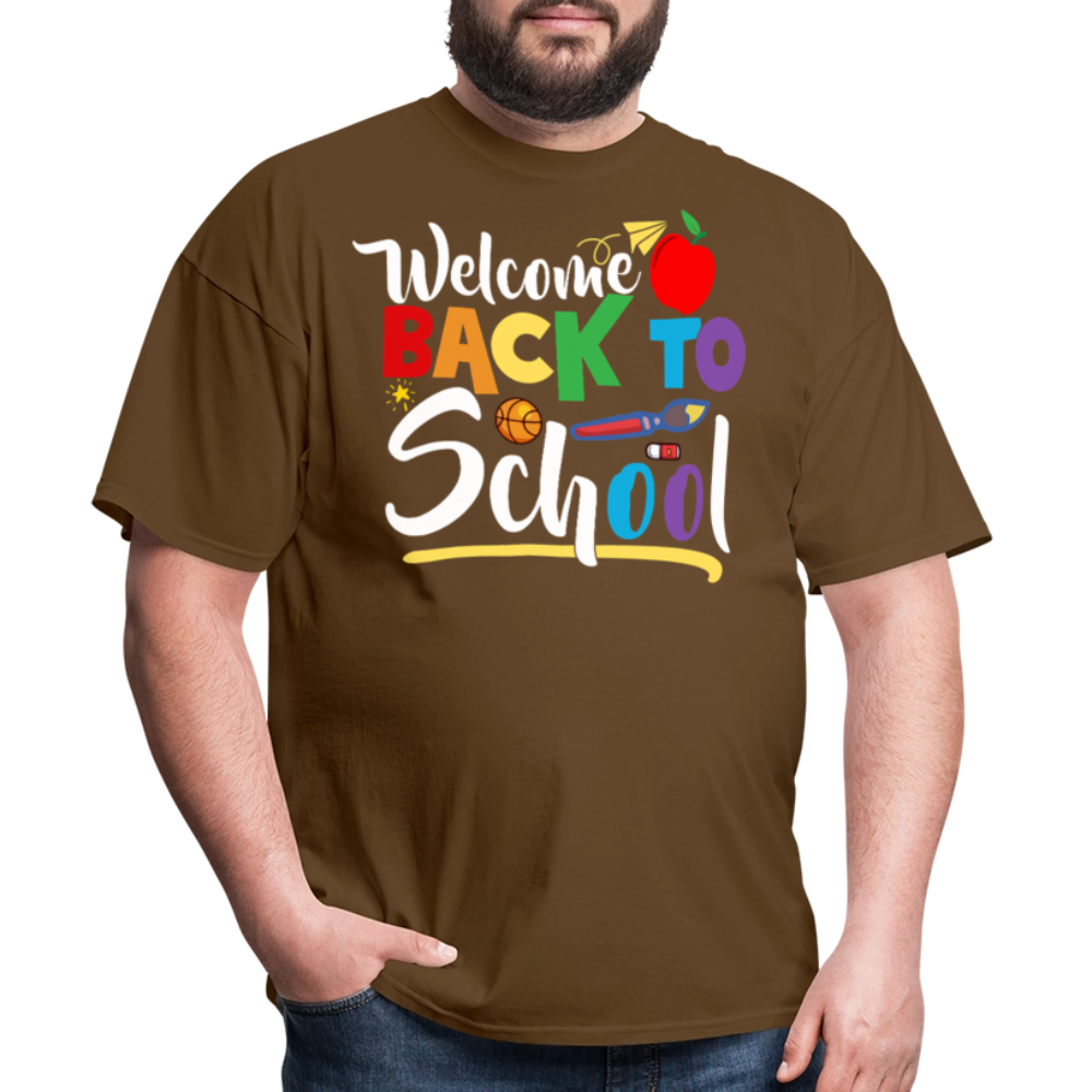 Welcome Back to School Shirt for Teachers First Day of school T-shirt - brown