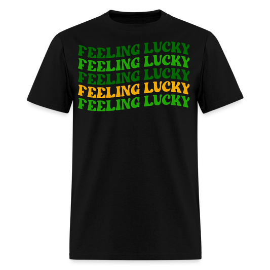 St Patrick’s Day Feeling Lucky T-shirt - black