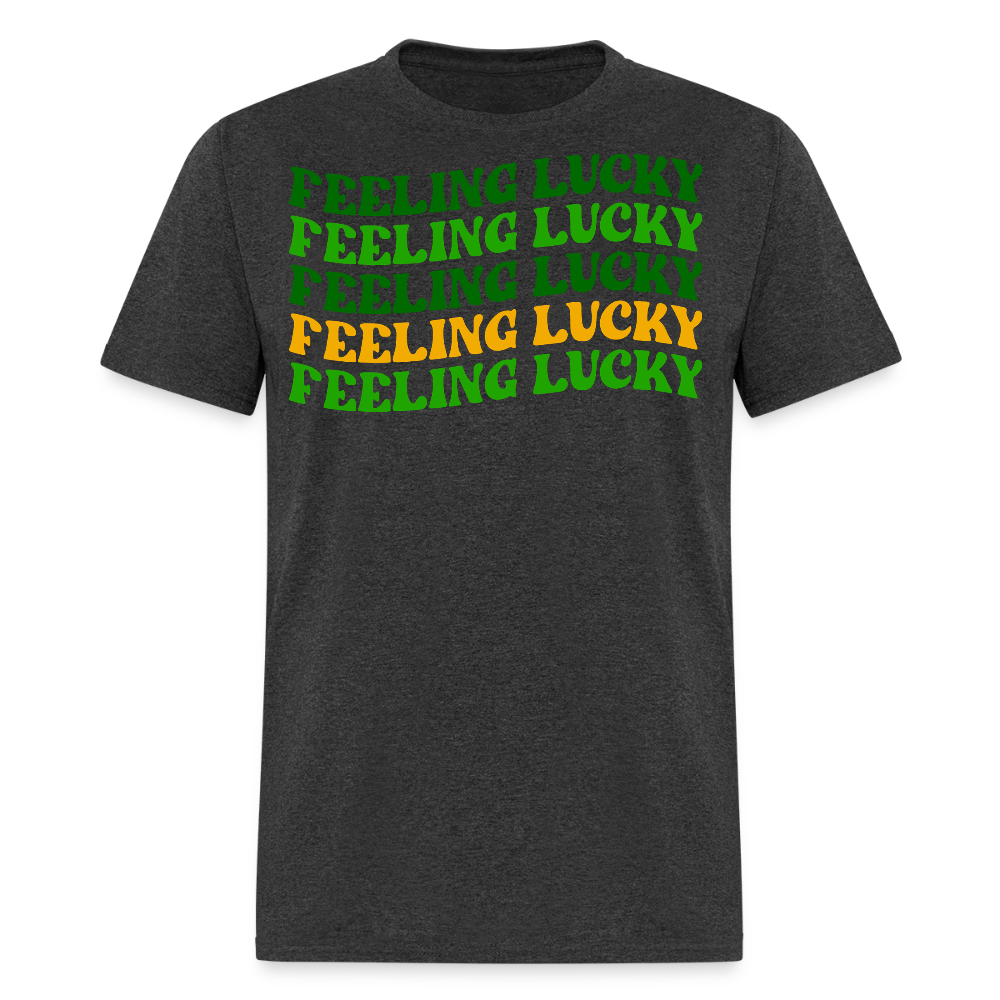 St Patrick’s Day Feeling Lucky T-shirt - heather black