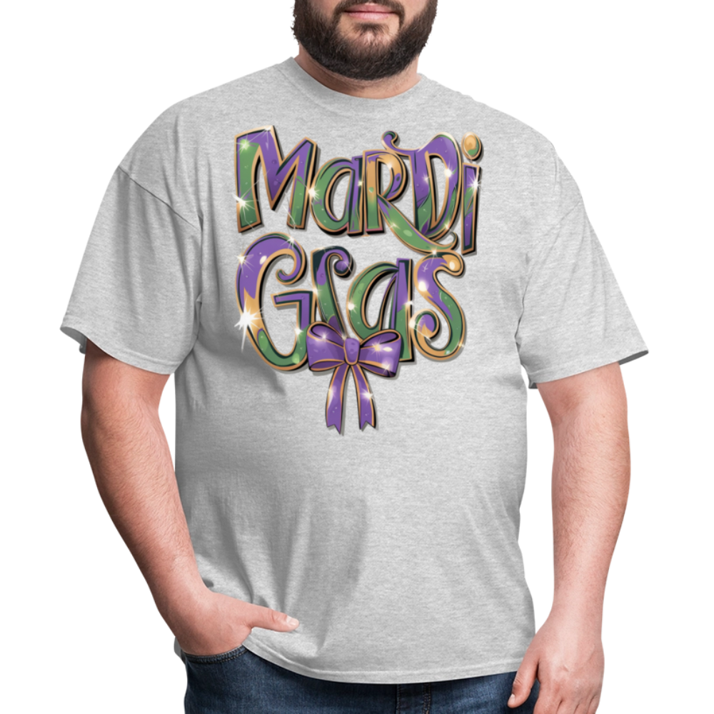 New Orleans Colorful Tee Mardi Gras Festival T-shirt - heather gray