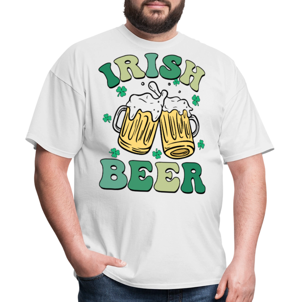 Funny Irish Beer Tee For St Patrick’s Day T-shirt - white