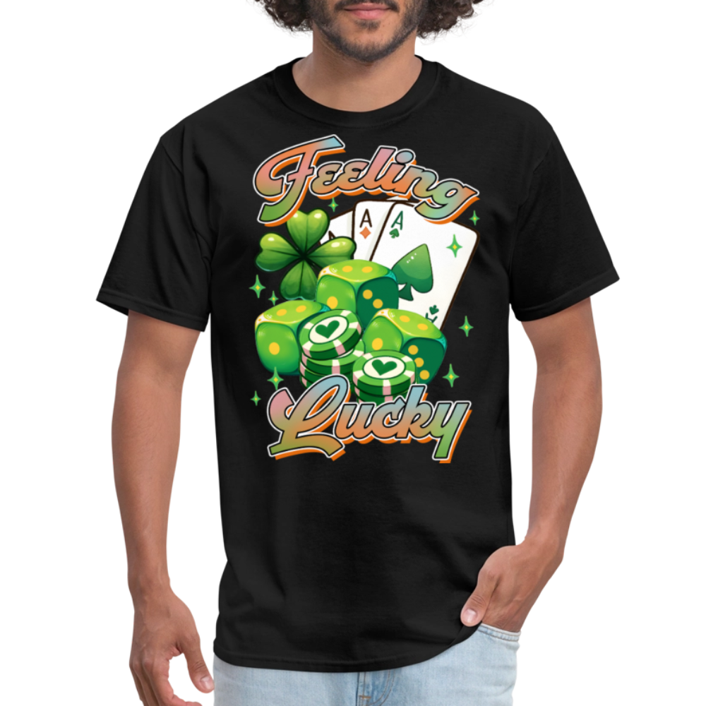 St Patrick’s Day lucky Gambling T-shirt - black