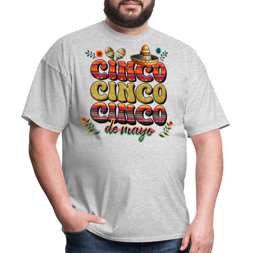 Mexican Fiesta Clothing For Cinco de Mayo Unisex T-shirt - heather gray