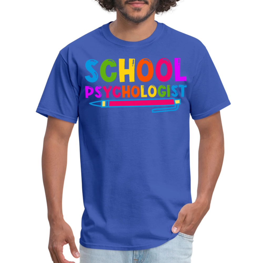 Best Gifts For School Psychologists Mental Health Unisex T-Shirt - royal blue