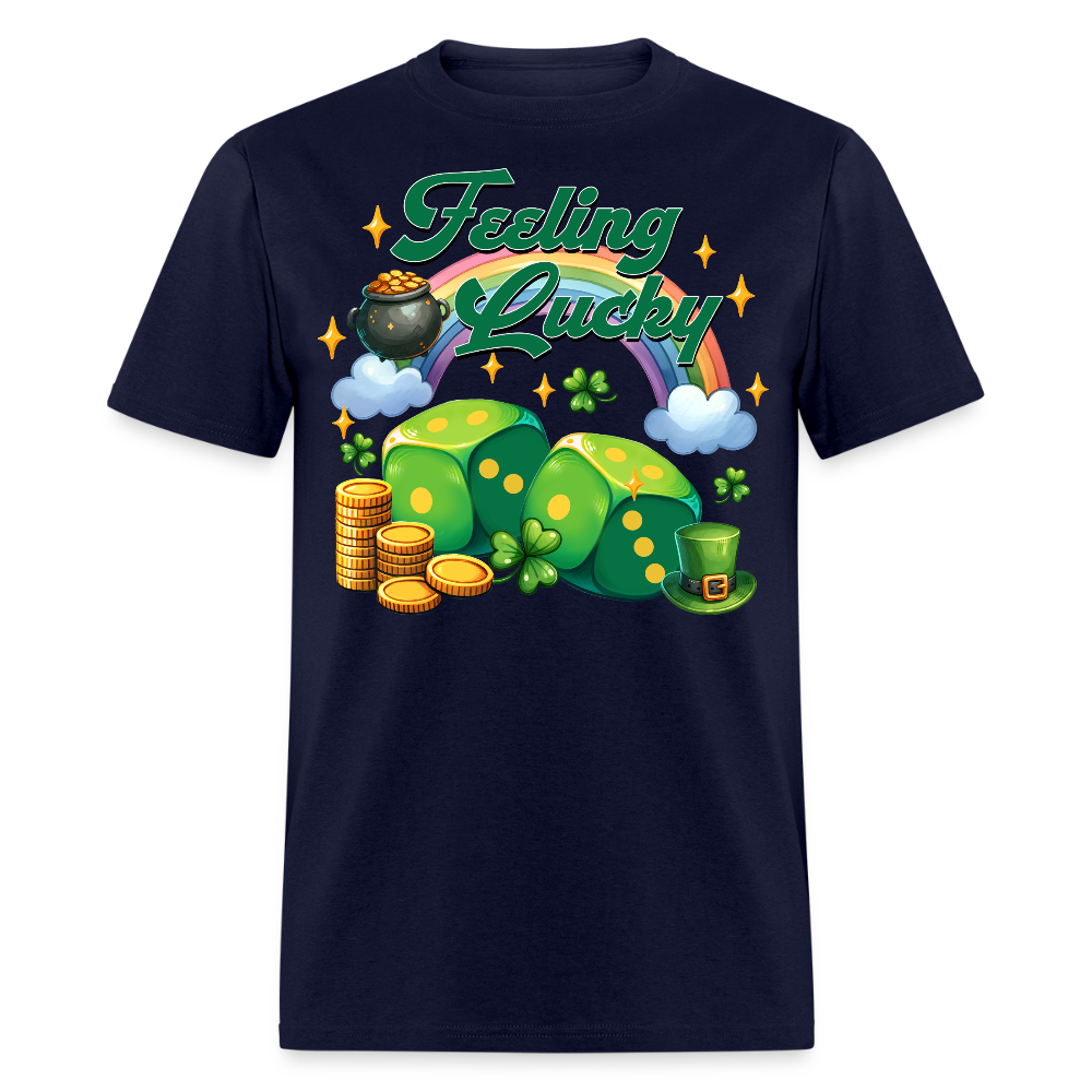 Feeling Lucky St Patrick’s Day Lucky Charm T-shirt - navy