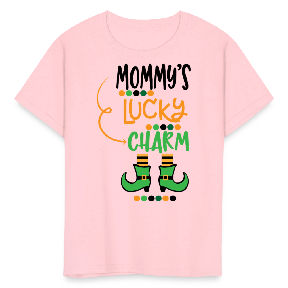 Cute St Patrick’s Day Toddler Tee Mommy's Lucky Charm T-shirt - pink