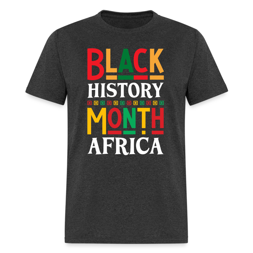 African Pride Black History Month T-shirt For Men and Women - heather black