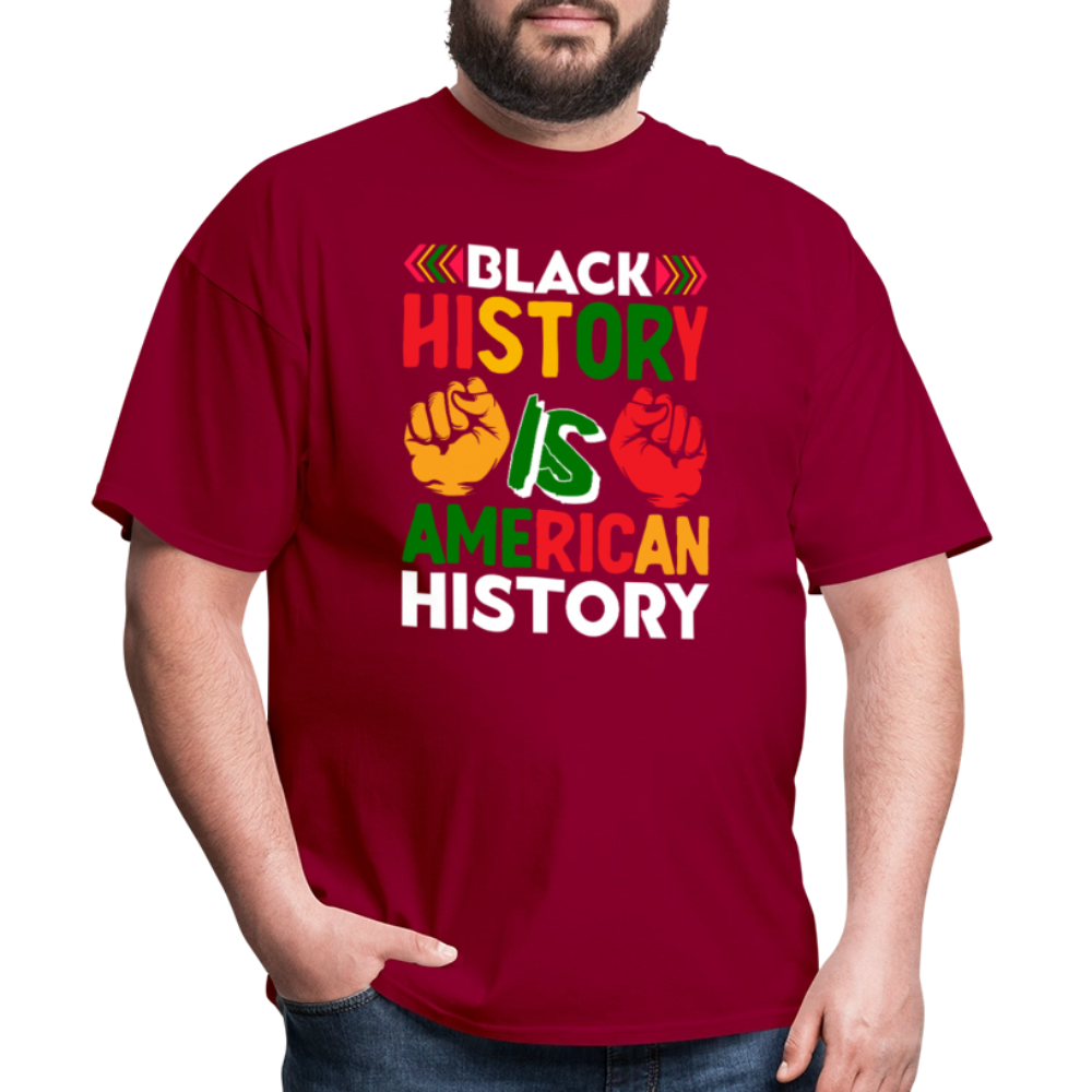 Black History is American History shirt African American Culture T-shirt - dark red