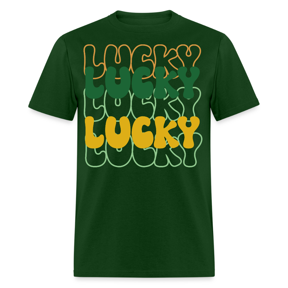 Fun and Stylish Irish Lucky Charm T-shirt - forest green