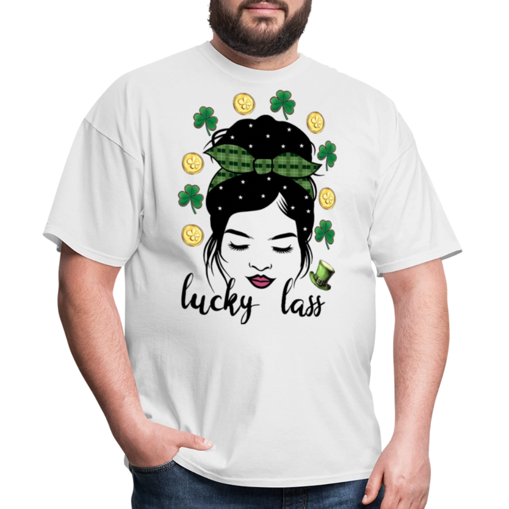 St Patrick’s Day Lucky Lass Women T-shirt - white