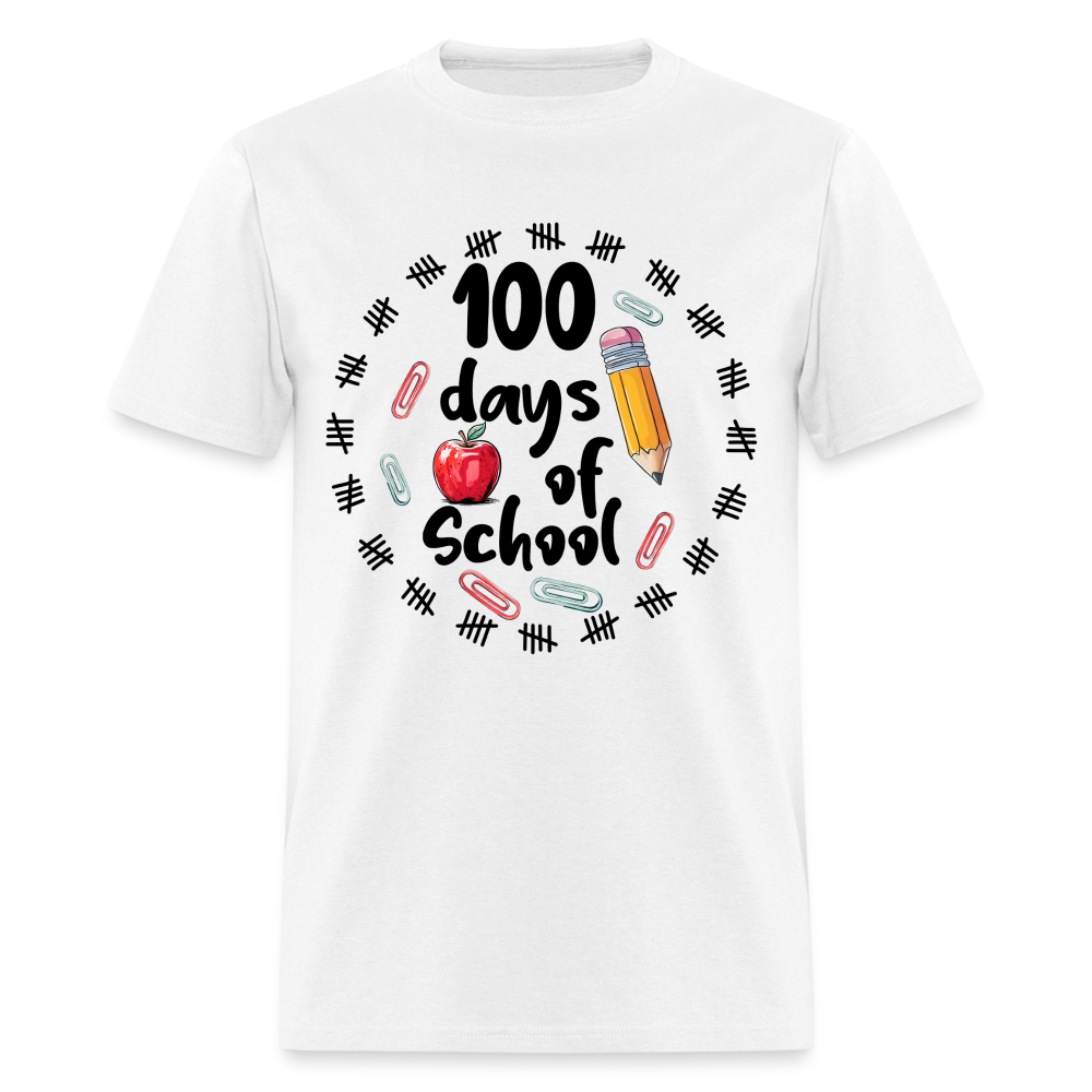 100 Days of School Shirt For Teachers Dino 100th Oay Of School T-shirt - white