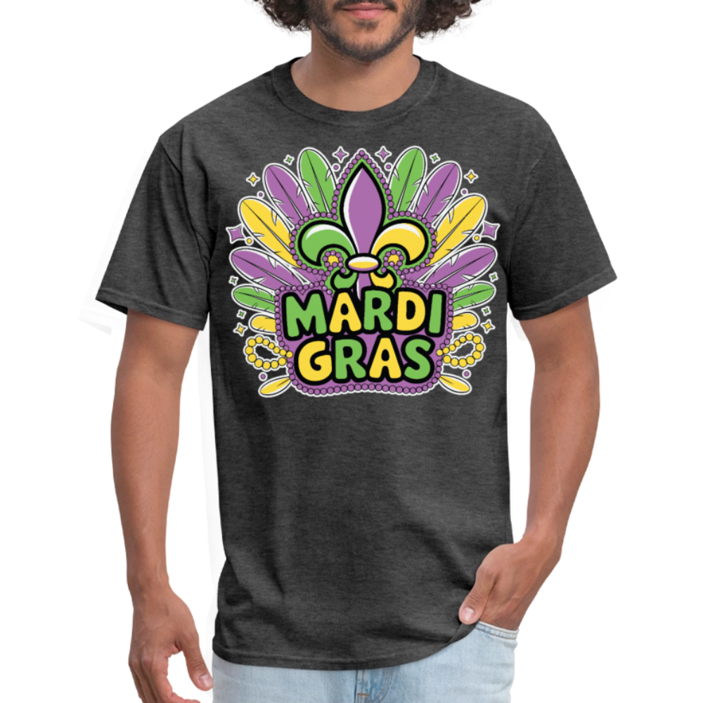 Festive Mardi Gras Clothing For Parties Best Mardi Gras T-shirt - heather black