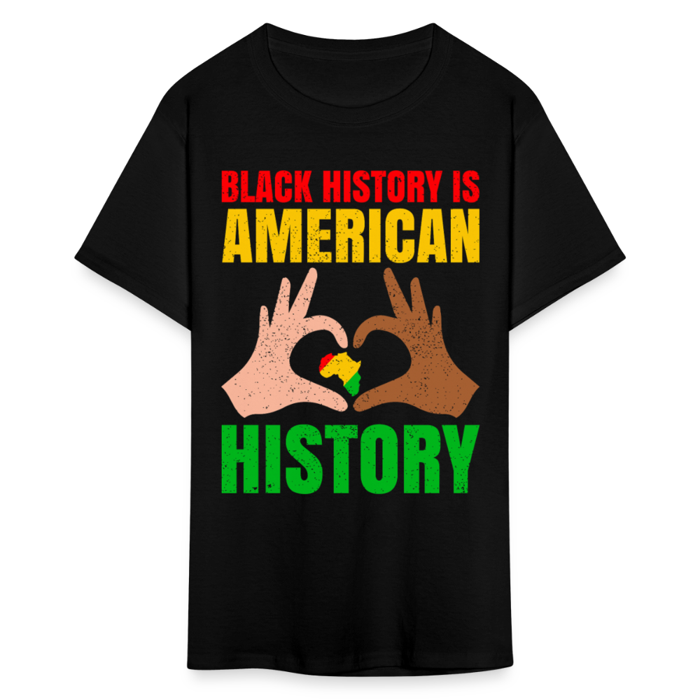 Celebrate African American Heritage Black History is American History T-shirt - black