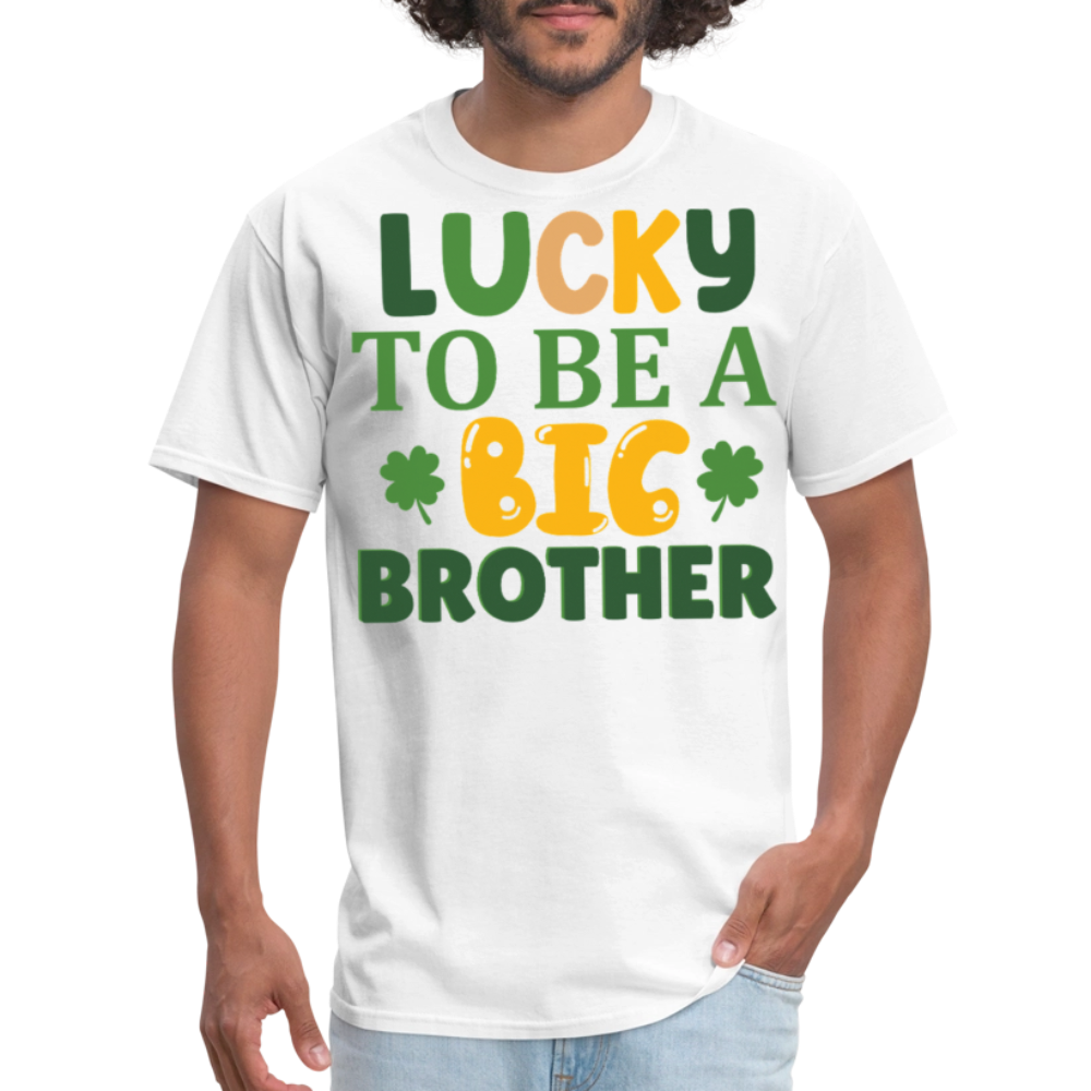 St Patrick’s Day Big Brother Announcement T-shirt - white