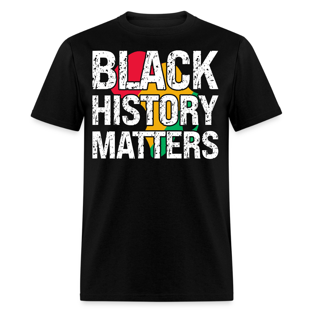 Black History Matters Graphic Tee Black Empowerment T-shirt - black