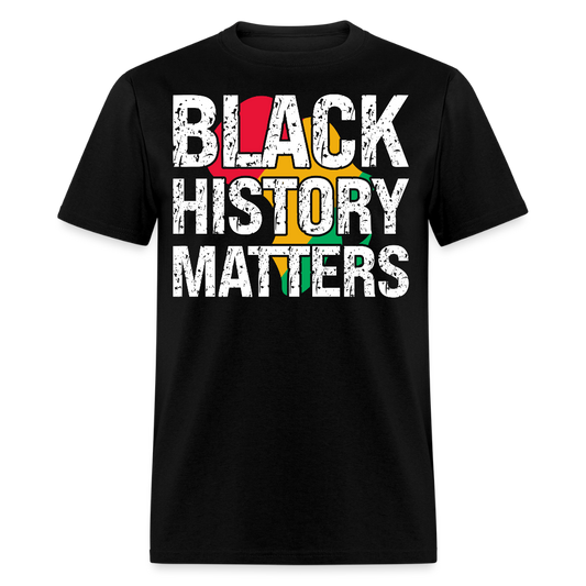Black History Matters Graphic Tee Black Empowerment T-shirt - black