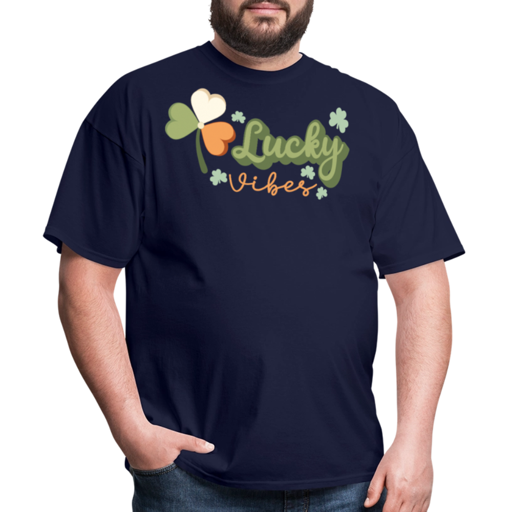 St Patrick’s Day Lucky Vibes T-shirt - navy