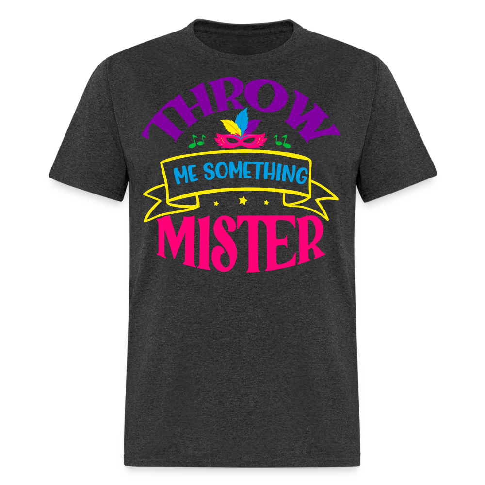 Throw Me Something Mister Mardi Gras T-shirt - heather black