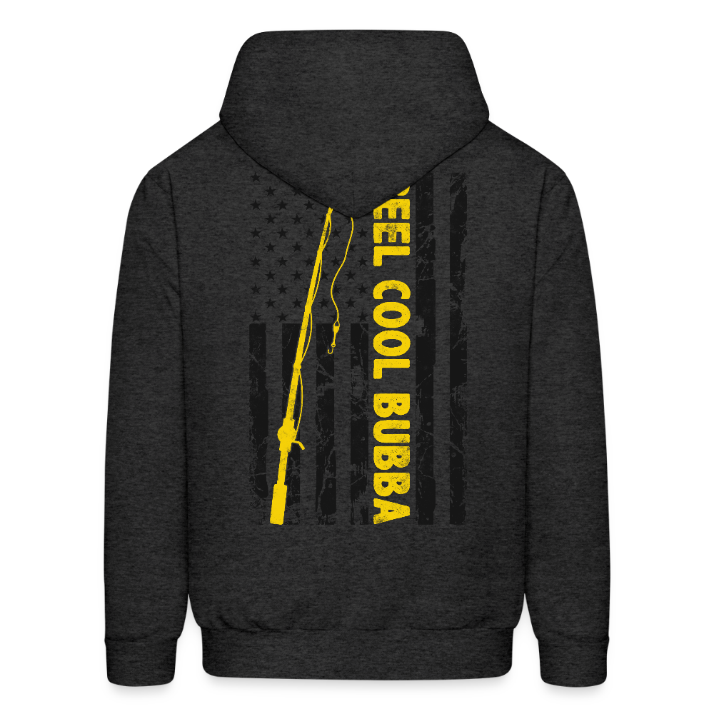 Reel Cool Bubba Patriotic Fishing Hoodie - charcoal grey