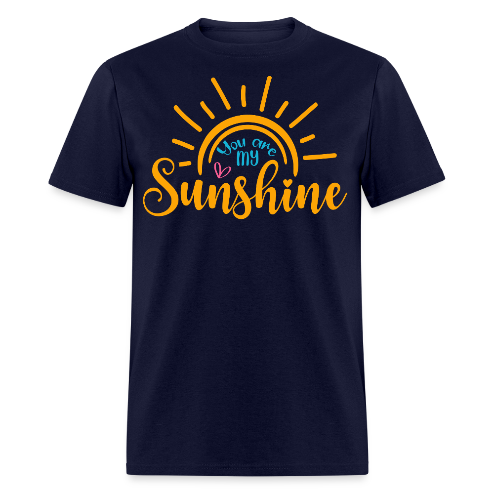 You Are My Sunshine Motivational T-shirt - navy
