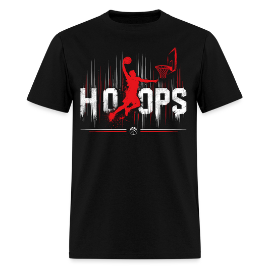Basketball Hoops Graphic Men's T-Shirt | GILDAN 5000 - black