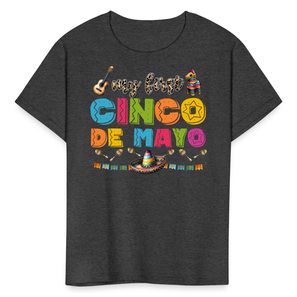 My First Cinco de Mayo Kids' T-shirt - heather black