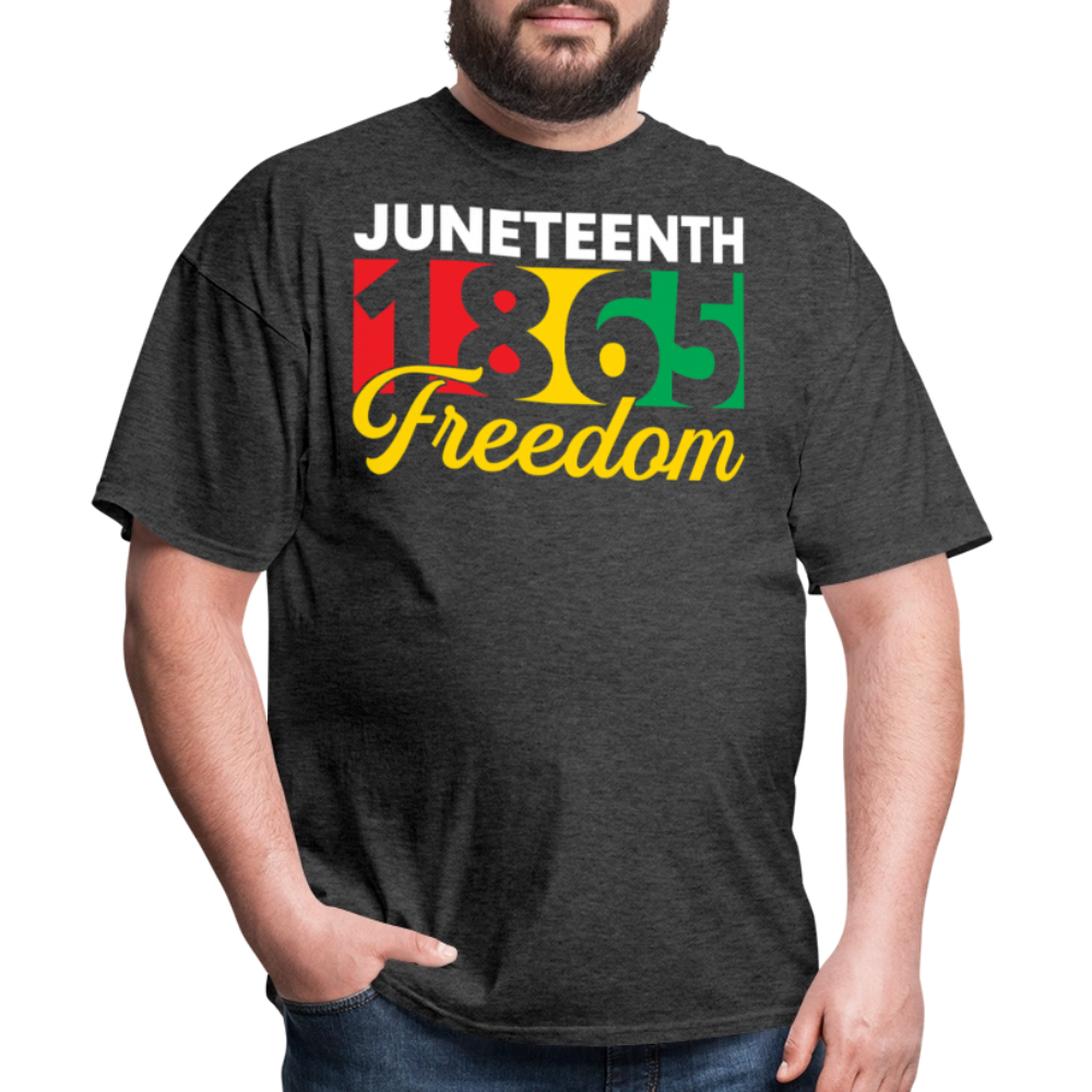 African American Pride Tee Juneteenth 1865 freedom Unisex T-Shirt - heather black