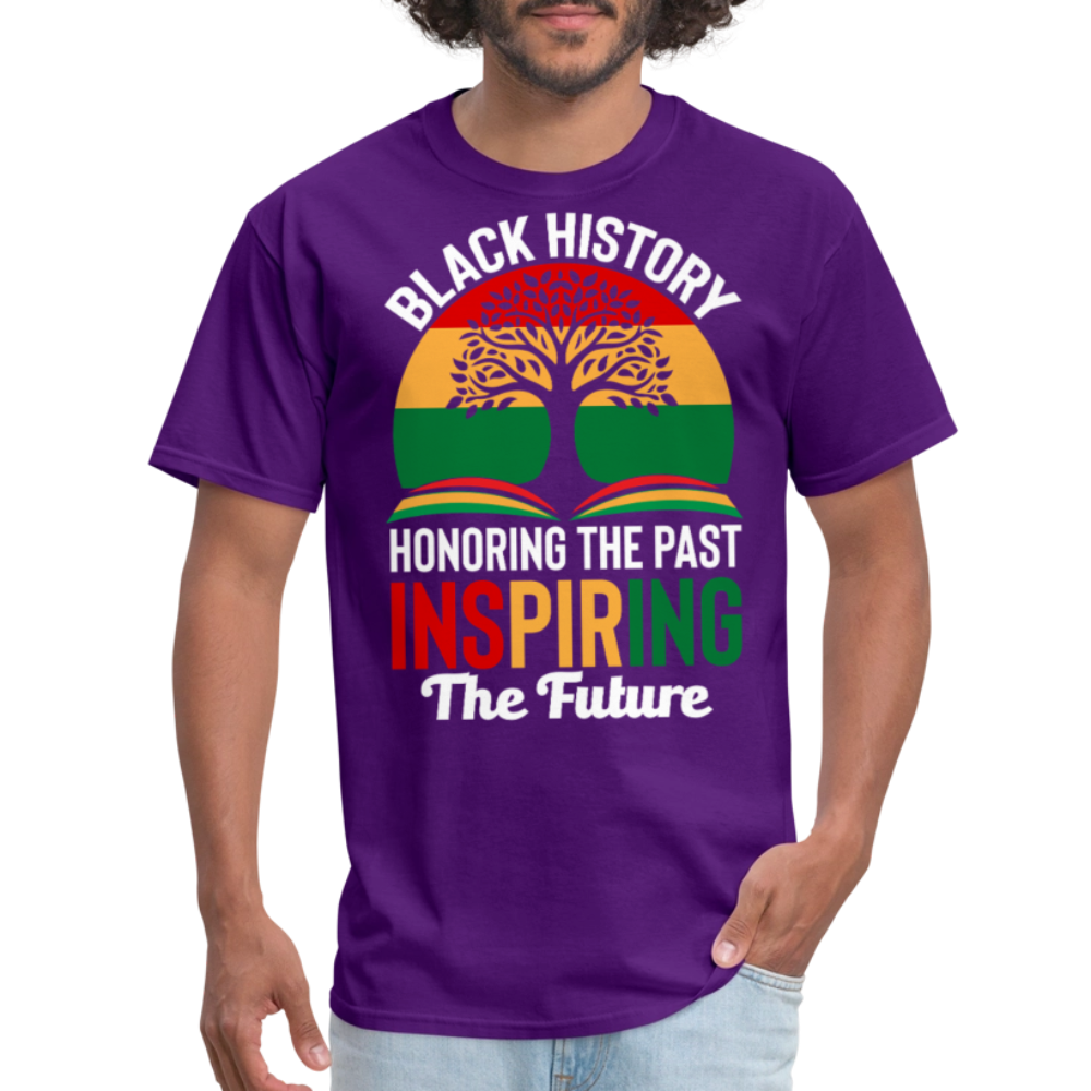 Honoring Black History Inspirational Unisex T-shirt - purple