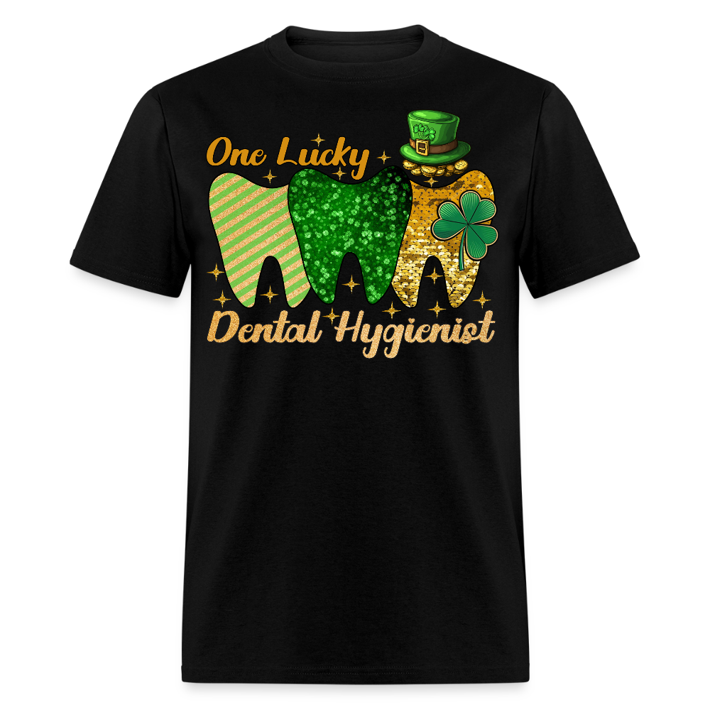 Lucky Dental Hygienist St Patrick’s Day T-shirt - black