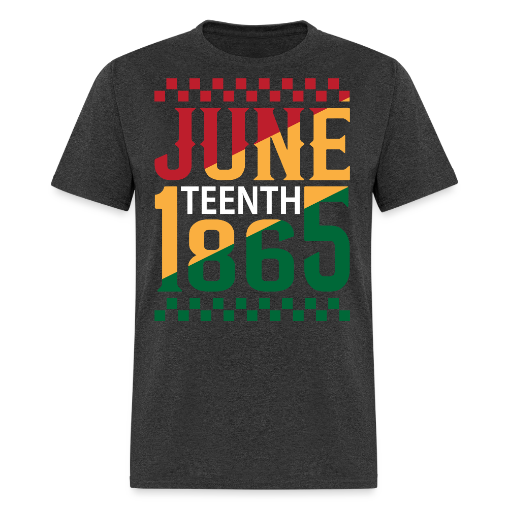Juneteenth 1865 African American Freedom Day T-shirt - heather black