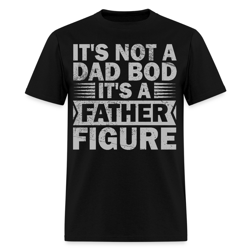 Funny Dad Bod T-shirt For Men Father Figure Shirt - black