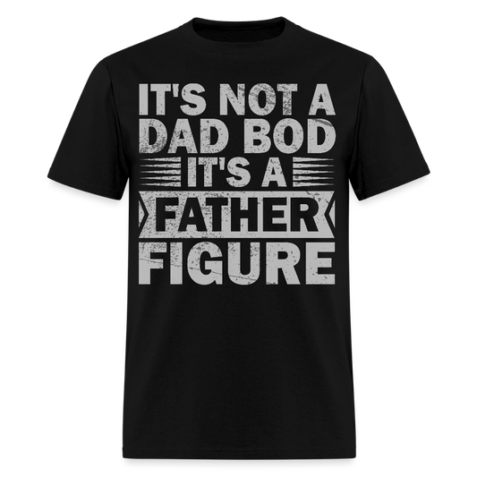 Funny Dad Bod T-shirt For Men Father Figure Shirt - black