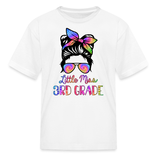 Little Miss 3rd Grade Back to School T-Shirt - white