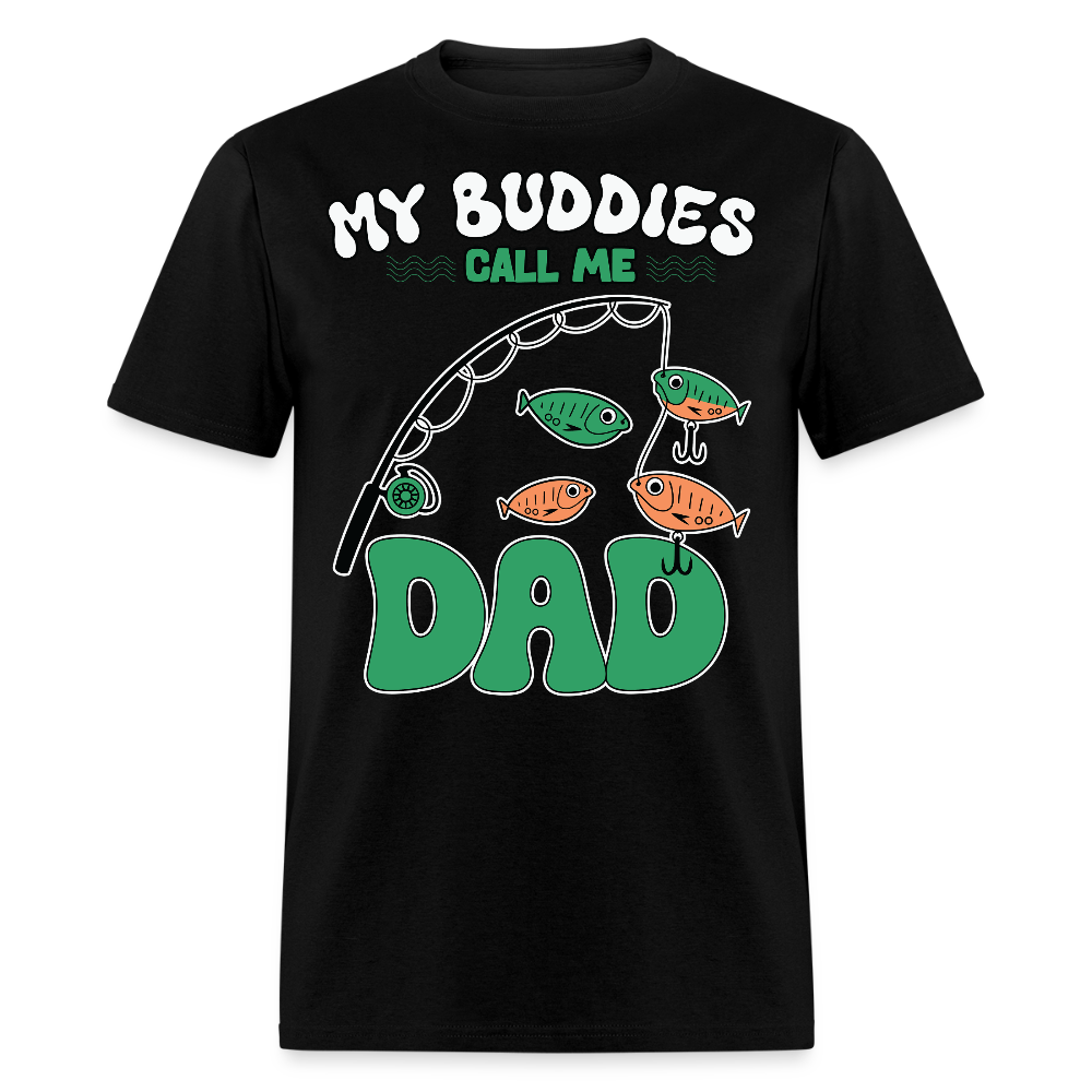 Father’s Day Gift For Fishing Dad T-shirt - black