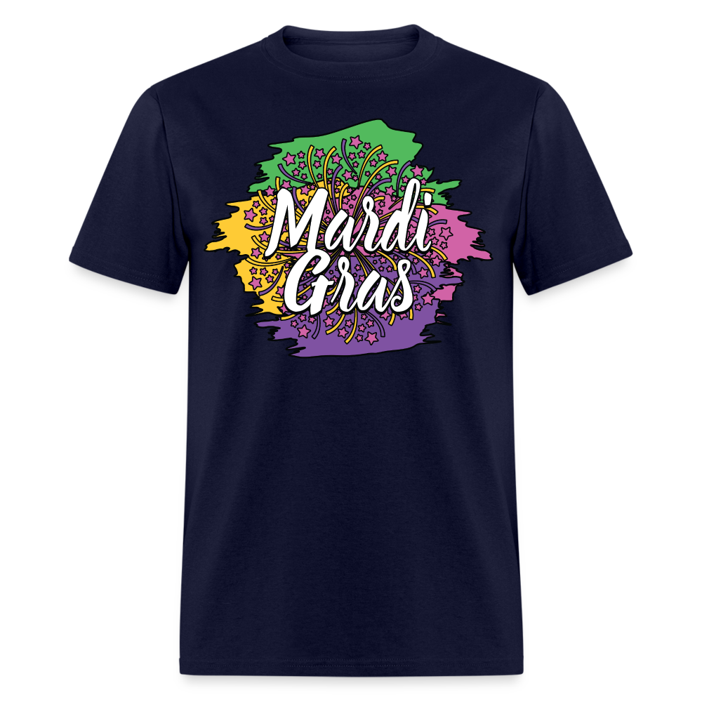 Mardi Gras Graphic Shirt For Men and Women Funny and Trendy Mardi Gras T-Shirt - navy