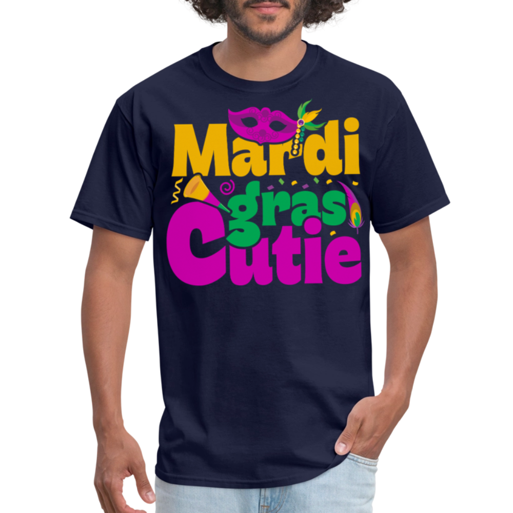 New Orleans Shirt Cute Mardi Gras Party T-shirt - navy