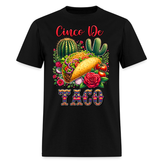 Funny Mexican Food Tee Cinco de Mayo Taco T-shirt - black