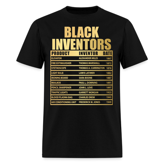 Timeline Of Black Inventions T-Shirt - black
