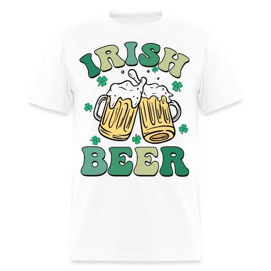 Funny Irish Beer Tee For St Patrick’s Day T-shirt - white