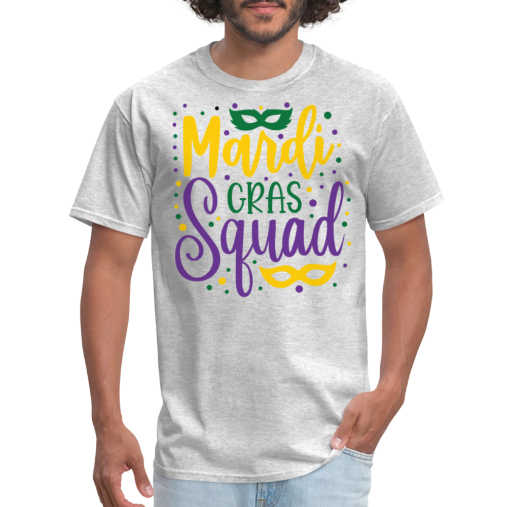 Mardi Gras Squad Matching Shirts Louisiana Carnival Party T-shirt - heather gray