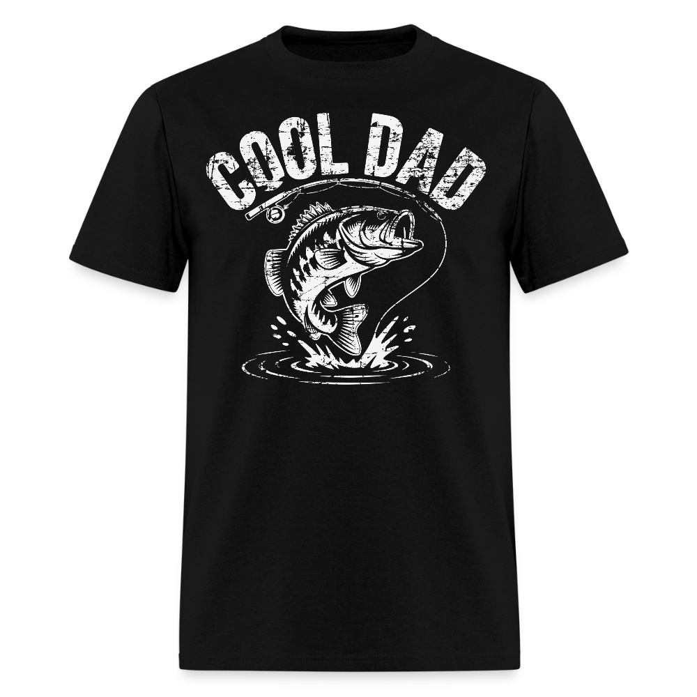Cool Dad Fishing Tee Gift For Fisherman T-shirt - black